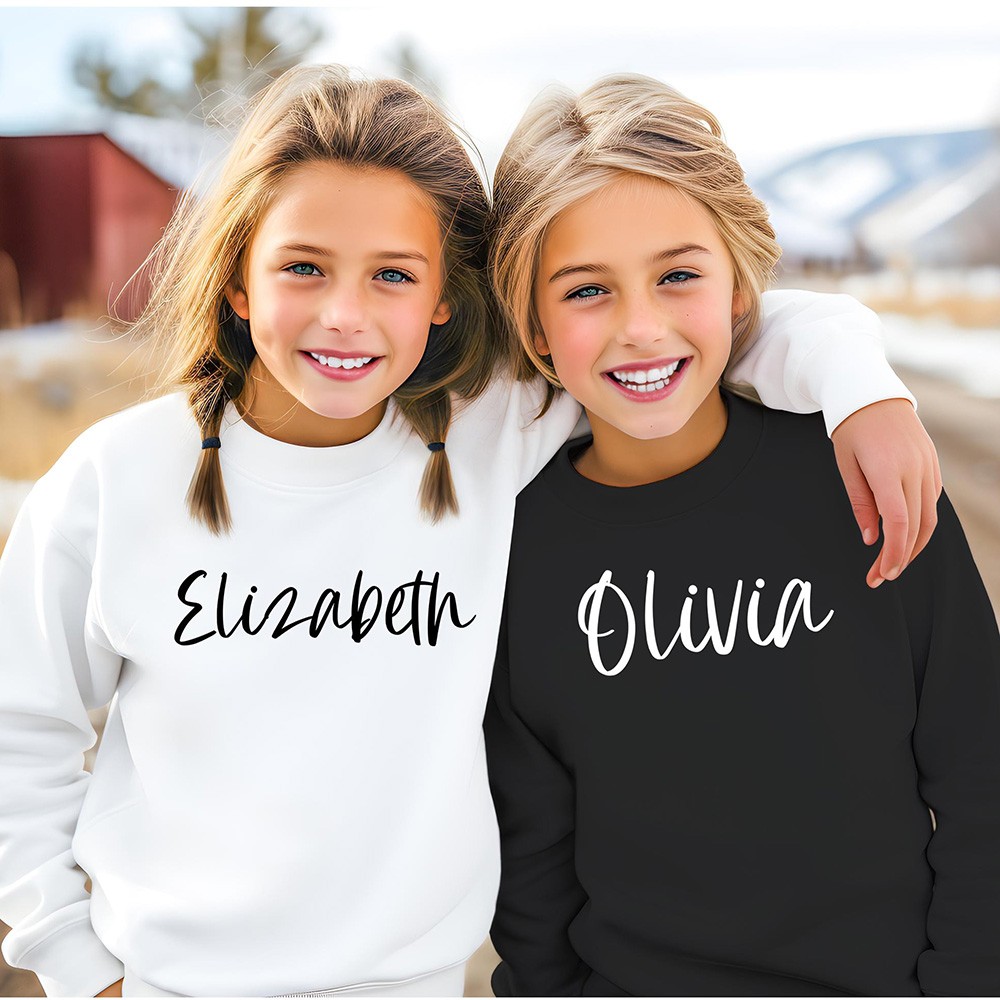 Personalized Youth Name Sweater Custom Sweatshirt