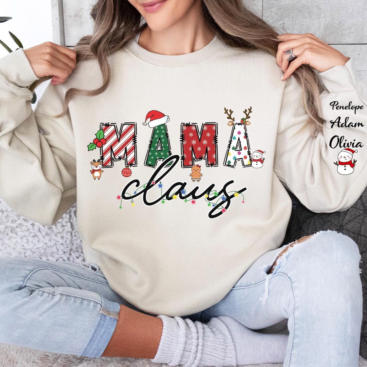 Mama claus sweatshirt clearance