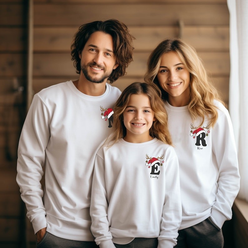 Custom Christmas Matching Family Sweatshirts to Create a Truly Special Xmas Gift