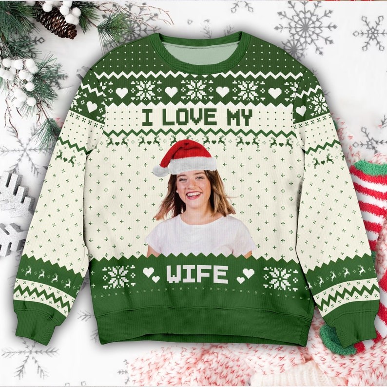 Custom face christmas sweater deals