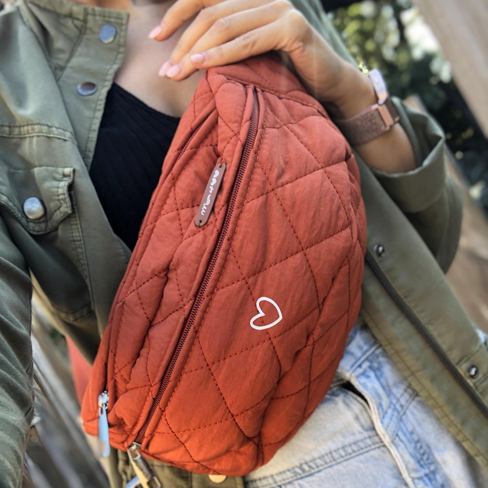 Personalised Padded and Zipped Shoulder Strap Fanny Pack
