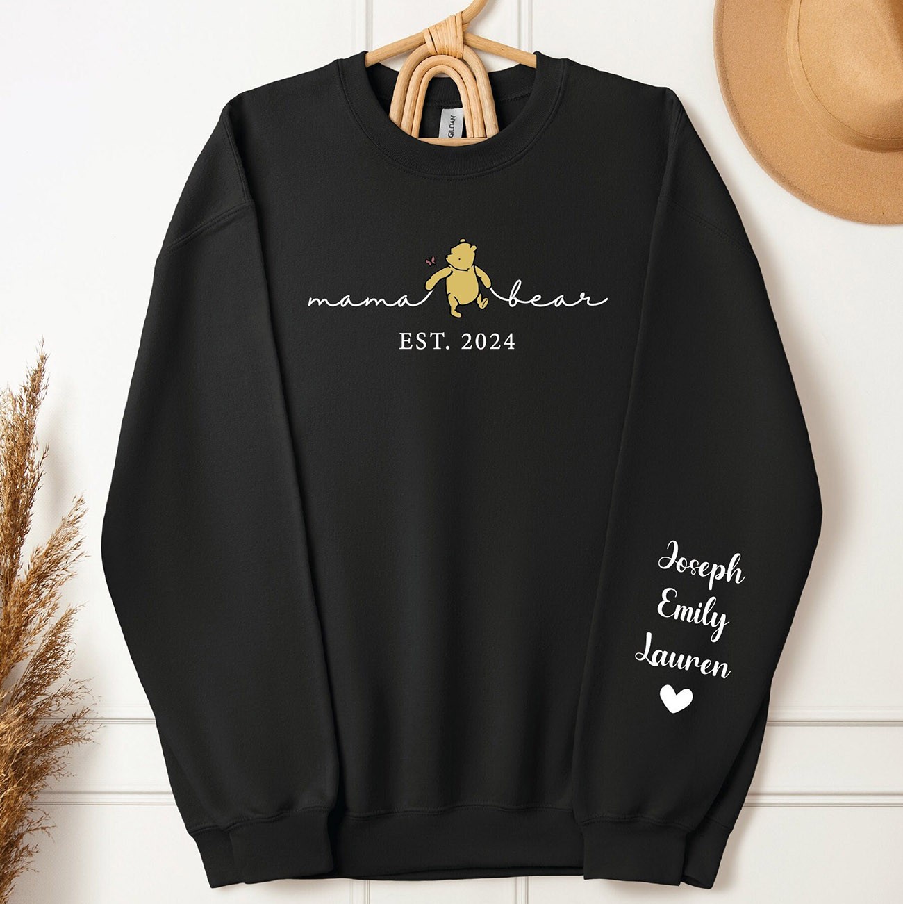   Custom Mama Bear Est 2024 Sweatshirt Gift for Mother's Day