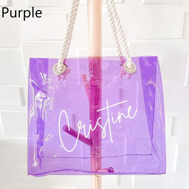 Personalised Transparent Tote Bag Bridesmaid Proposal Gift