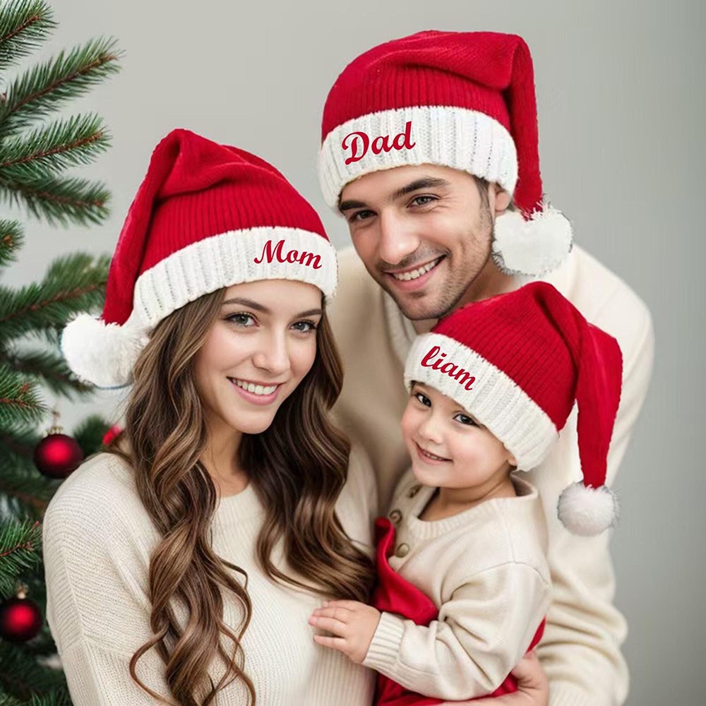 Custom Santa Hats Beanie for Christmas
