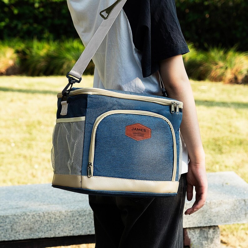 Personalised Beer Cooler Bag Camping Backpacks Best Man Gift