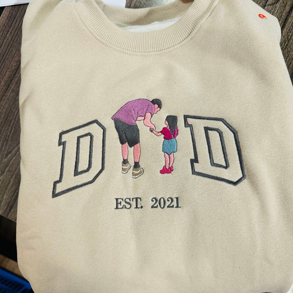 Custom Dad Hoodie Father Photo Hoodie XMAS Gifts