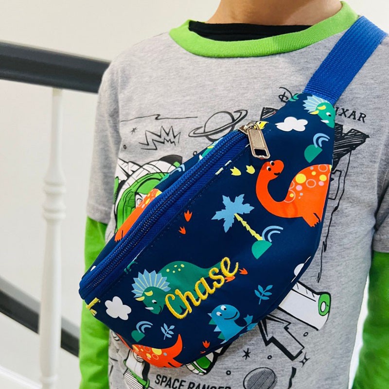 Personalised Embroidered Belt Bag for Kid Toddler Crossbody Girl Boy Bum Bag