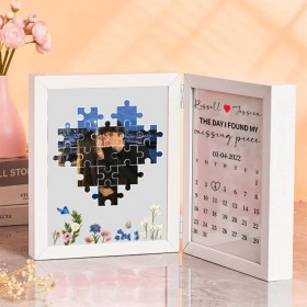 Personalised The Day I Found My Missing Piece Puzzele Photo Frame