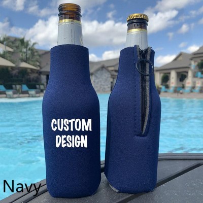 Personalised Slim Zipper Bottle Cooler Groomsman Gift Ideas