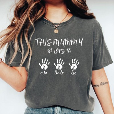 Personalised This Mummy Belongs Shirt Mummy Gift Mother's Day Gift