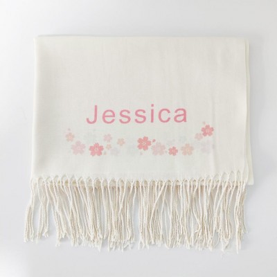 Personalised Women Winter Scarf Anniversary Gifts for Him or Her