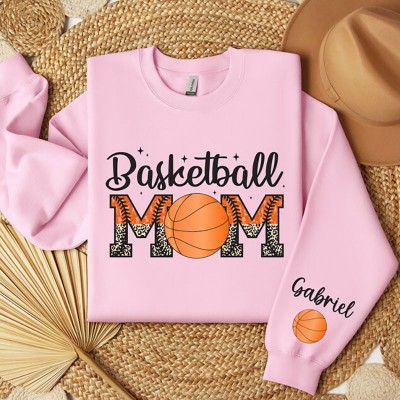 Personalised Basketball Hoodie Game Day Sweatshirt Mum Gift