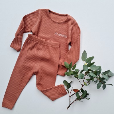 Personalised Embroidered Baby Pajamas - Newborn Essentials Christmas Gifts for Kids