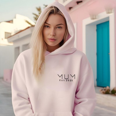 Personalised Mum Sweatshirt Hoodie New Mom Outfit Happy Mother's Day Gifts