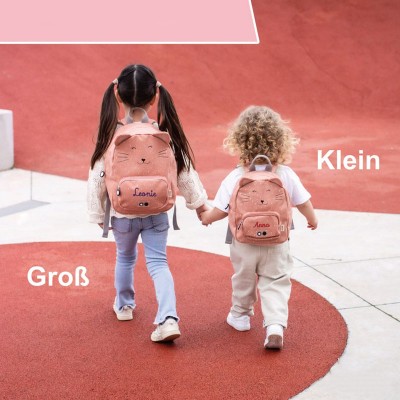 Personalised Embroidered  Animal Back to School Backpack Children's Gift