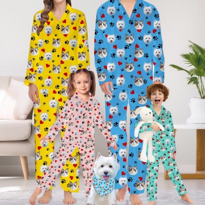Personalised Christmas party pjs Satin Pjs Mr and Mrs Pjs Xmas Gift