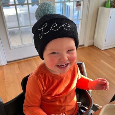 Personalizaded Knit Hat Made to Order Design Our Own Initial Hat
