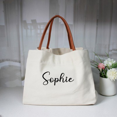 Personalised Monogrammed Tote Bag Bridesmaid Tote Bag for Wedding