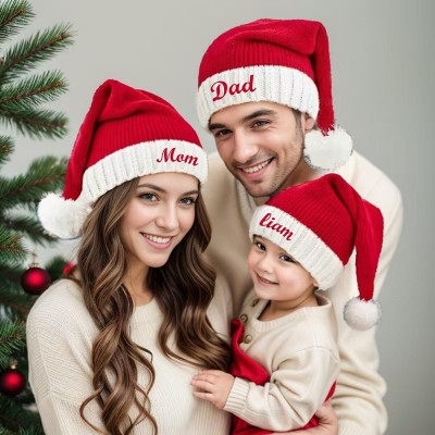 Custom Santa Hats Beanie for Christmas