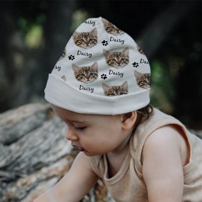 Custom Baby Beanie Pet Pattern Custom Beanie Pet Portrait From Photo