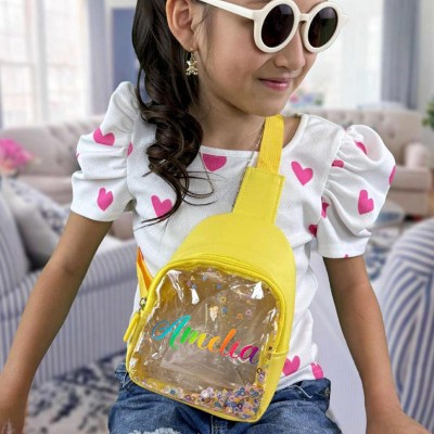 Personalised Sparkle Sling Bag Mini Purse Child Handbag