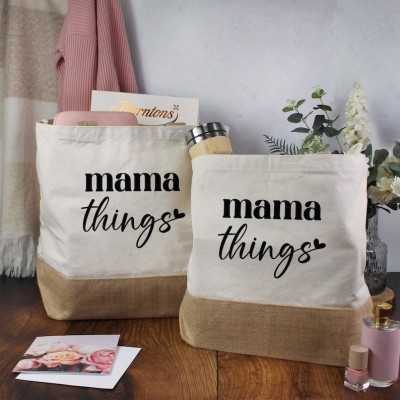 Personalised Mama Things New Mum Mother's Day Gift Canvas Bag