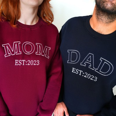 Personalised Papa Sweatshirt Dad T-Shirt XMAS Gift