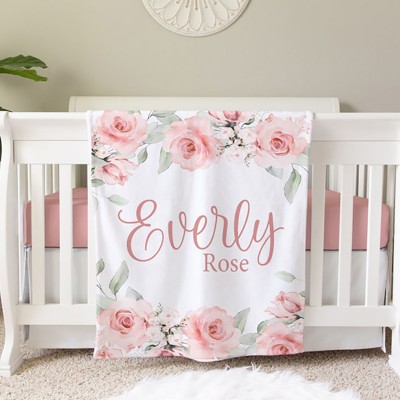 Personalised Name Blanket for Baby Great Gift for Birthday