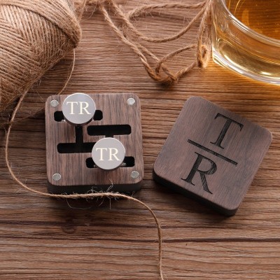 Personalised Cufflinks for Groom Cufflink Wedding Day Gift Bachelor Party Gift