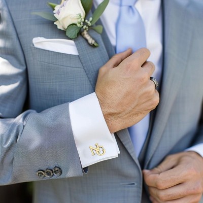 Personalised Cufflinks for Groom Cufflink Wedding Day Gift Bachelor Party Gift