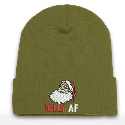 Embroidered Beanie Cap Christmas Beanie Hat