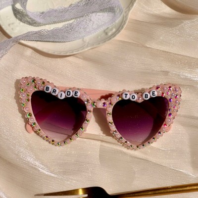 Personalised Pearl Glasses  Love Glasses Hen Do Party Gift