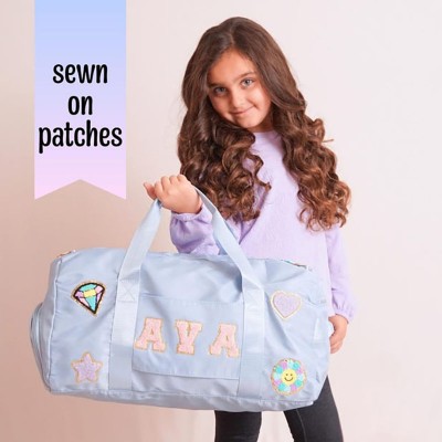 Personalised Chenille Patches Duffle Bag for Kids Travel Bag