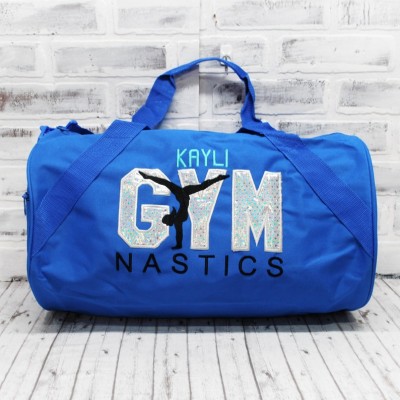 Personalised Embroidered Gymnastics Bag Gymnast Gift Idea for Kid Duffle Bag with Name Gift