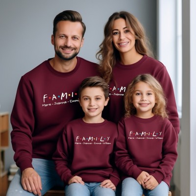 Custom Christmas Matching Family Sweatshirts to Create a Truly Special Xmas Gift