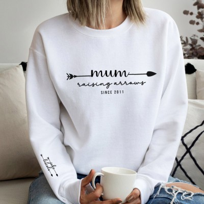 Personalised Mum Hoodie New Mom Outfit Happy Mother's Day Gifts