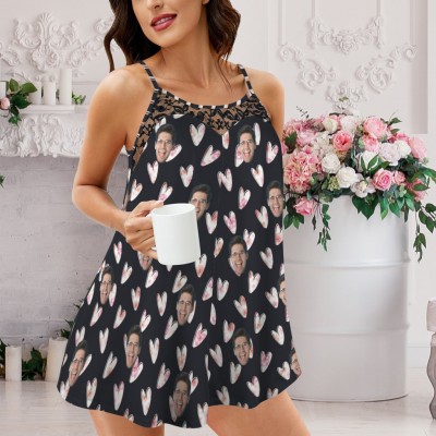 Custom Lace Cami Nightdresses Sexy Lingerie Slip Dress Sleepwear