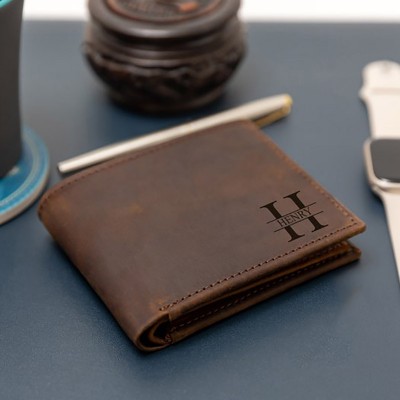 Personalised Engraved Best Man Leather Wallet Stag Party Gift