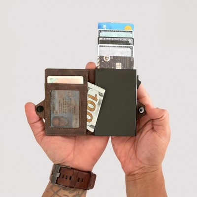 Personalised Leather Wallet for Men Slim Wallet Ideal Gift for Stag