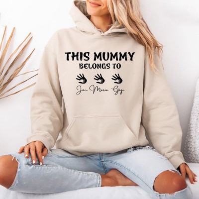 Personalised This Mummy Belongs Shirt New Mum Shirt with Kids Names