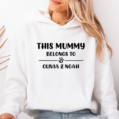 Personalised This Mummy Belongs Hoodie Mummy To Be Gift Mother's Day Gift
