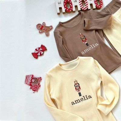 Personalised Embroidered Baby Pajamas - Newborn Essentials Christmas Gifts for Kids