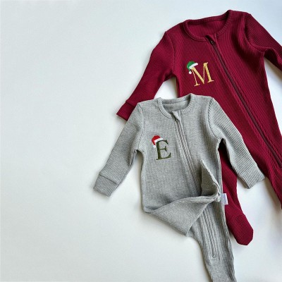 Personalised Embroidered Baby Romper - Newborn Essentials Christmas Gifts for Kids
