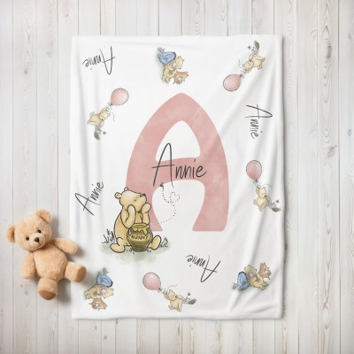 Personalised Soft and Cozy Baby Blanket Housewarming Gift with Name