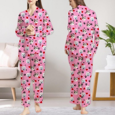 Personalised Christmas party pjs Satin Pjs Mr and Mrs Pjs Xmas Gift
