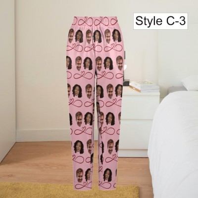 Personalised Pajamas Pants with Face Custom Face Pajamas Anniversary Date Gift