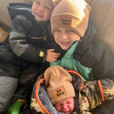 Personalized Vegan Leather Patch Baby Hats With Name