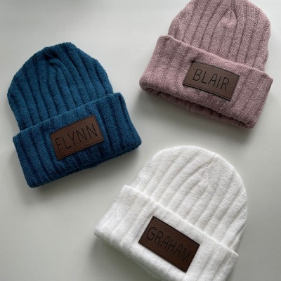 Custom Name Beanie For Infant, Toddler, Youth, Adult