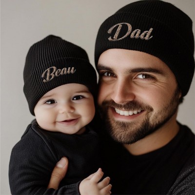 Personalized Embroidered Family Matching Beanie