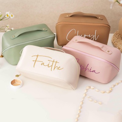 Personalised Embroidered Makeup Travel Organizer Bridesmaid Proposal